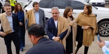 En vivo desde el Predio Ferial: Raúl Jalil llegó para inaugurar la 55° Fiesta Nacional e Internacional del Poncho