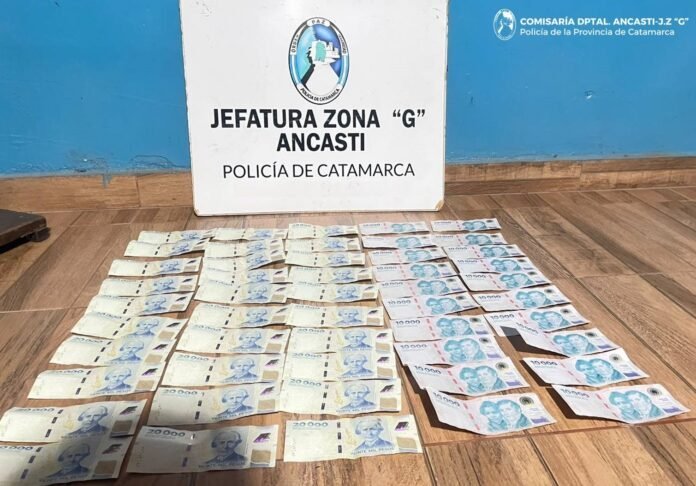 Ancasti: recuperaron $500 mil robados de una vivienda y secuestraron otros $300 mil