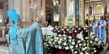 Misa y procesión en el cierre de la Fiesta de la Protección a 22 años del sismo