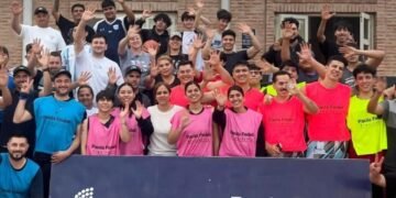 Paola Fedeli acompaño el torneo de Basquet 3 x 3 en el Polideportivo Sur