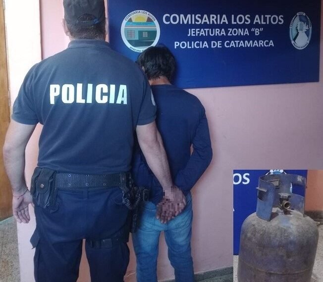 Quiso escapar de la Policía y lo atraparon con una garrafa de dudosa procedencia