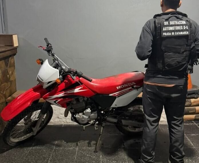 Secuestraron una motocicleta con requerimiento judicial de La Rioja